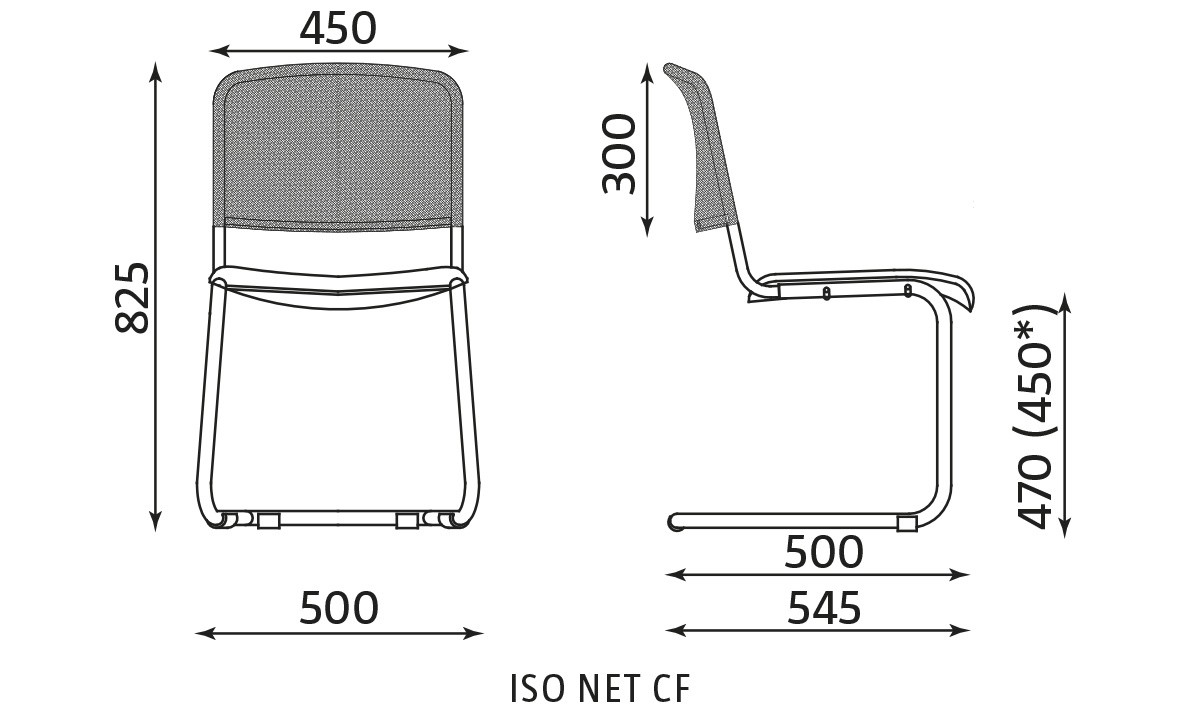 Główna galeria - Krzesło konferencyjne ISO NET CF (3)
