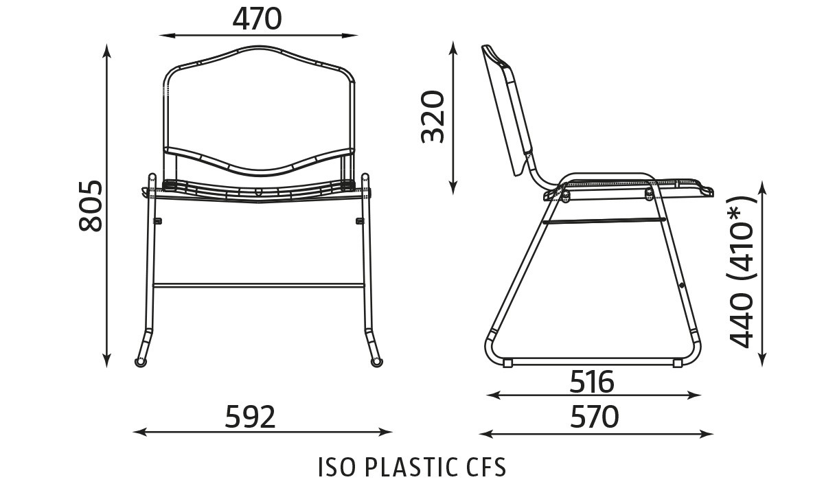 Główna galeria - Krzesło konferencyjne ISO PLASTIK CFS (2)