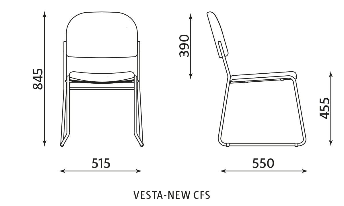 Główna galeria - Krzesło konferencyjne VESTA NEW CFS (2)