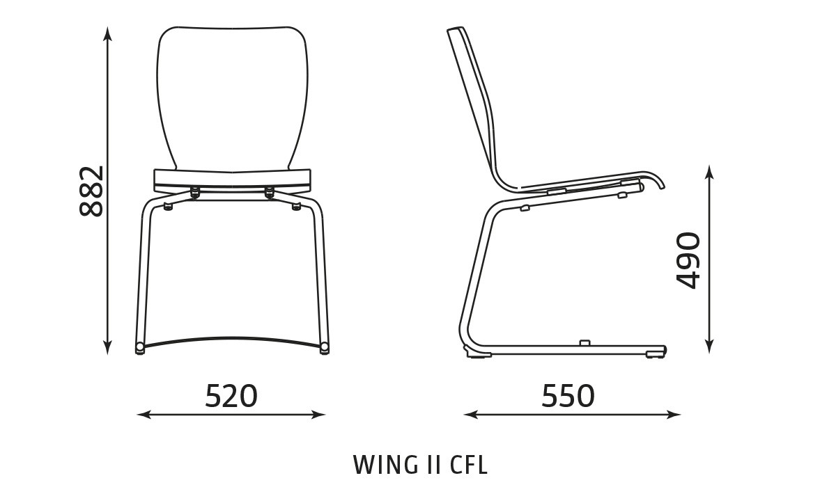 Główna galeria - Krzesło sklejkowe WING II CFL (2)