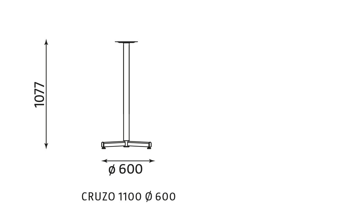Główna galeria - Podstawa do stołu CRUZO 1100 Ø 600 (2)