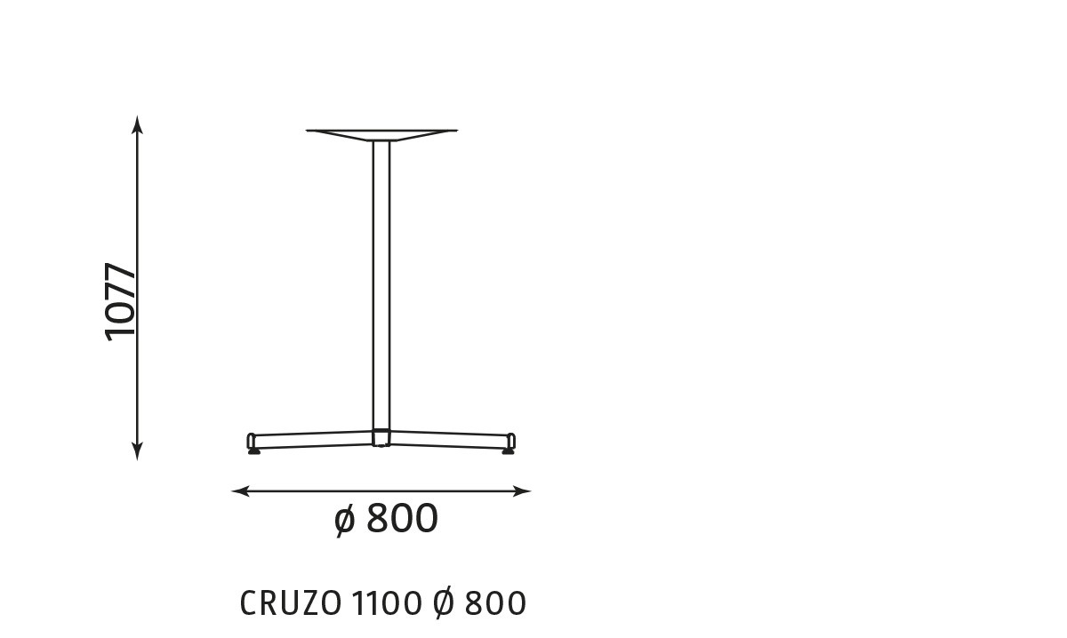 Główna galeria - Podstawa do stołu CRUZO 1100 Ø 800/800x800 (2)