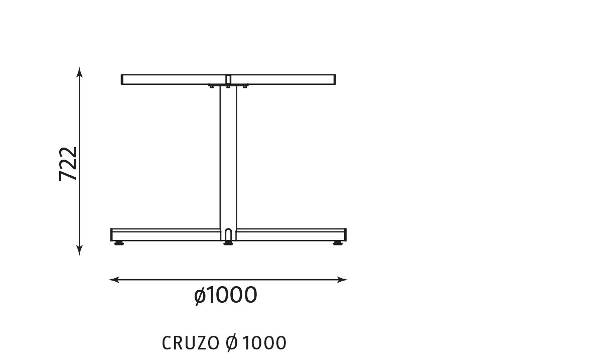 Główna galeria - Podstawa do stołu CRUZO Ø 1000/Ø1200 (2)
