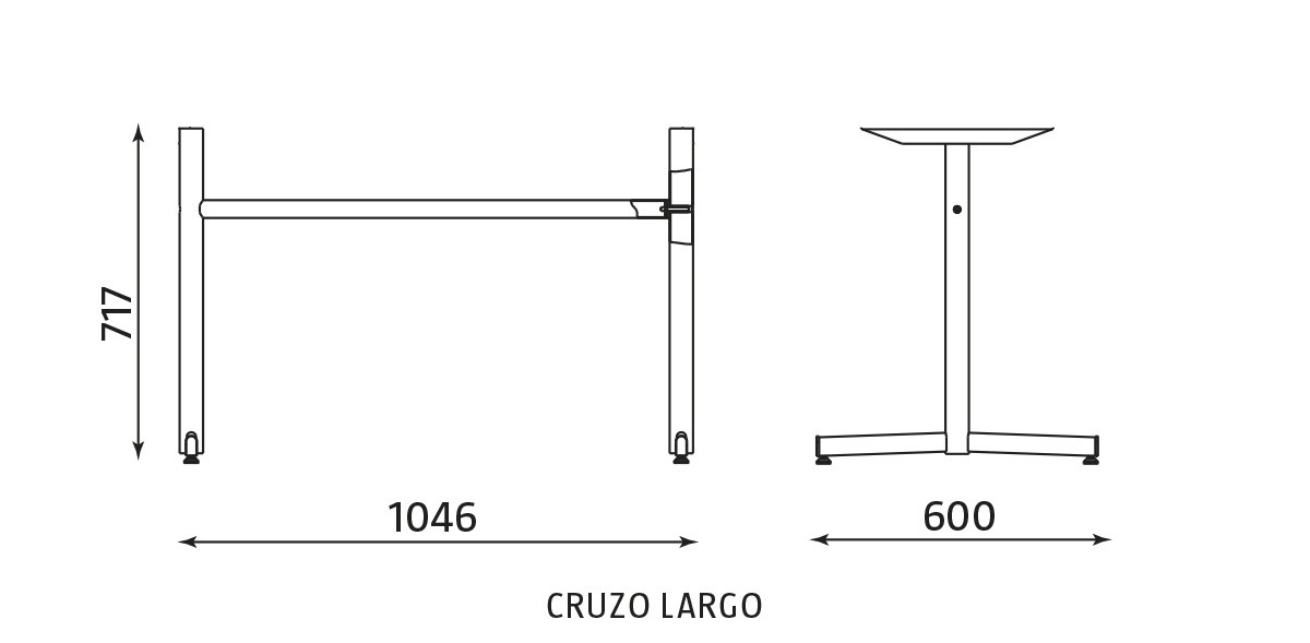 Główna galeria - Podstawa do stołu CRUZO LARGO 1800 (2)