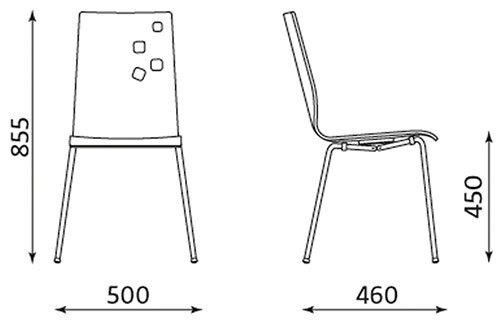 Krzesło kawiarniane AMMI