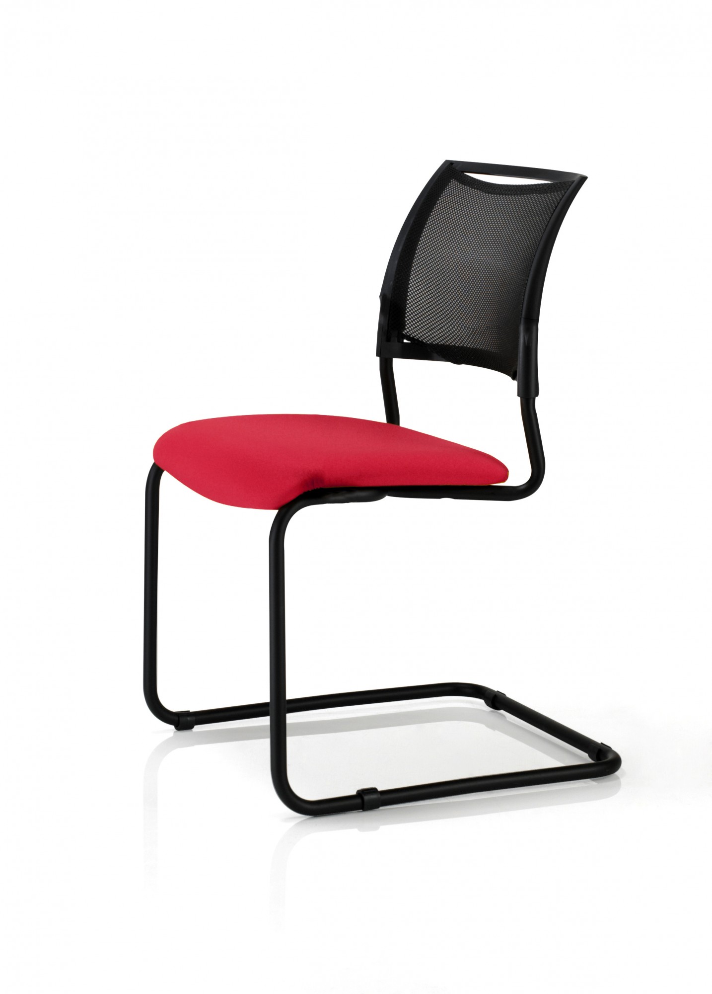 Krzesło konferencyjne SOYA Nowy Styl - Majencia CZERWONE PŁOZA