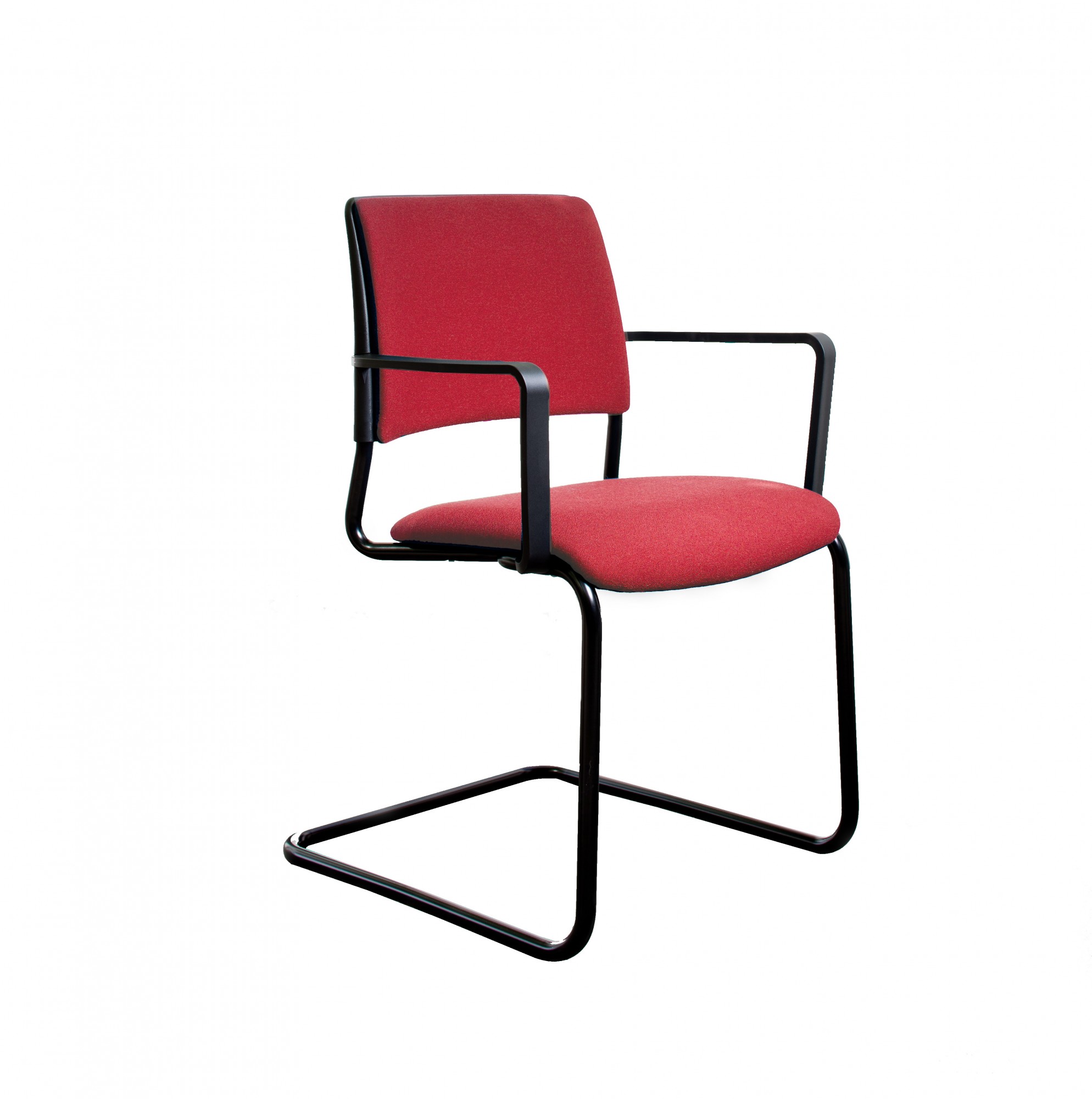 Krzesło konferencyjne SOYA Nowy Styl - Majencia CZERWONE PŁOZA