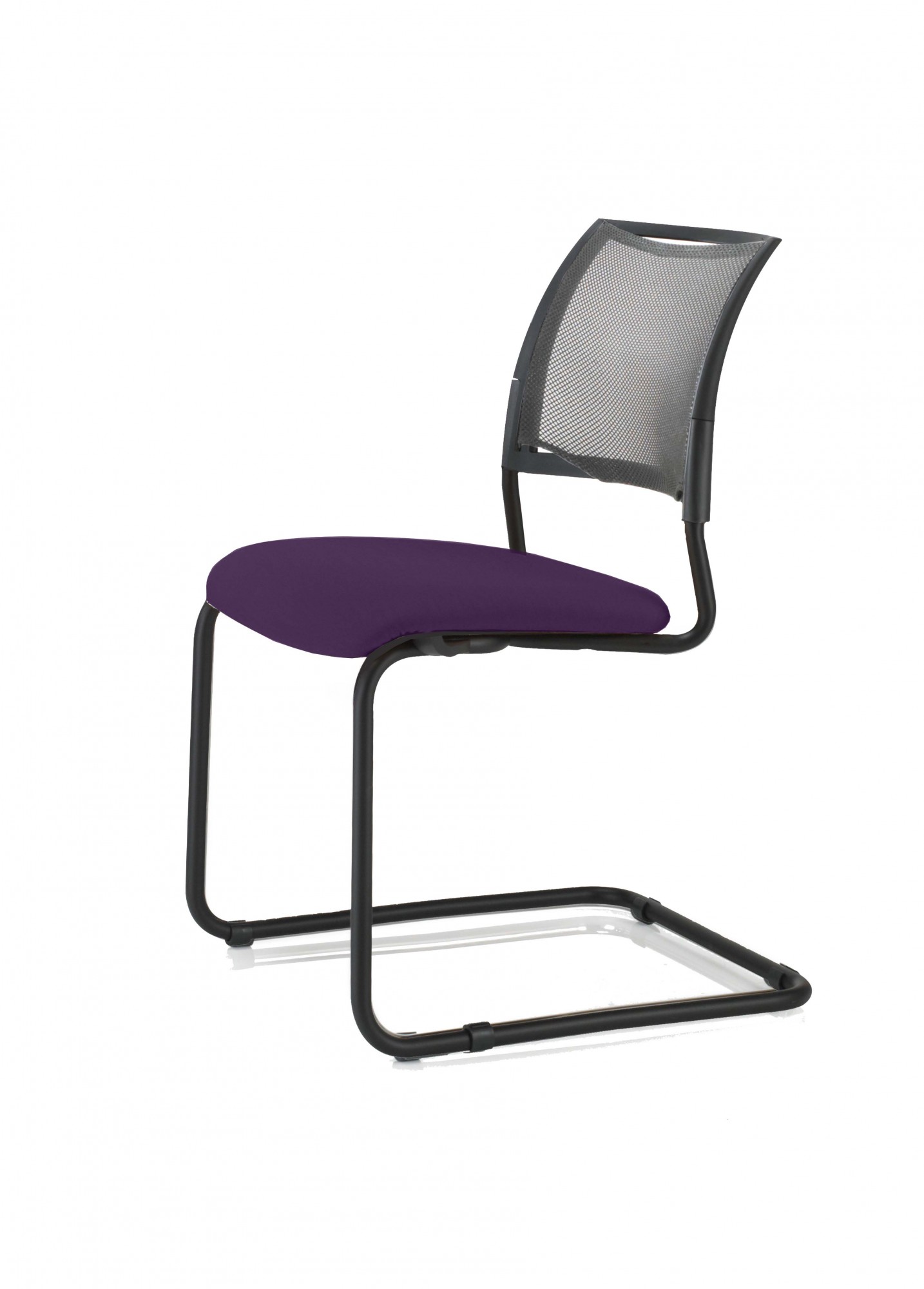 Krzesło konferencyjne SOYA Nowy Styl - Majencia FIOLETOWE PŁOZA