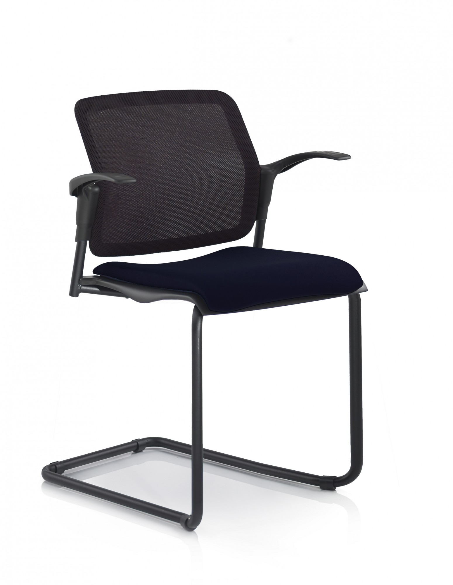 Krzesło konferencyjne WIKIDO Nowy Styl - Majencia Podłokietniki Płoza Czarne