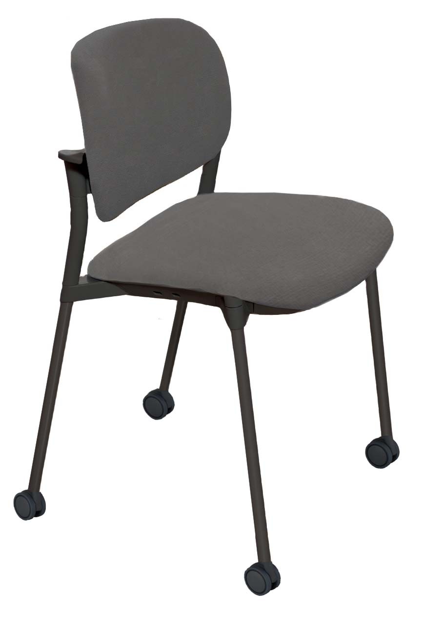 Krzesło konferencyjne NEROLI Nowy Styl - Majencia Szare Kółka