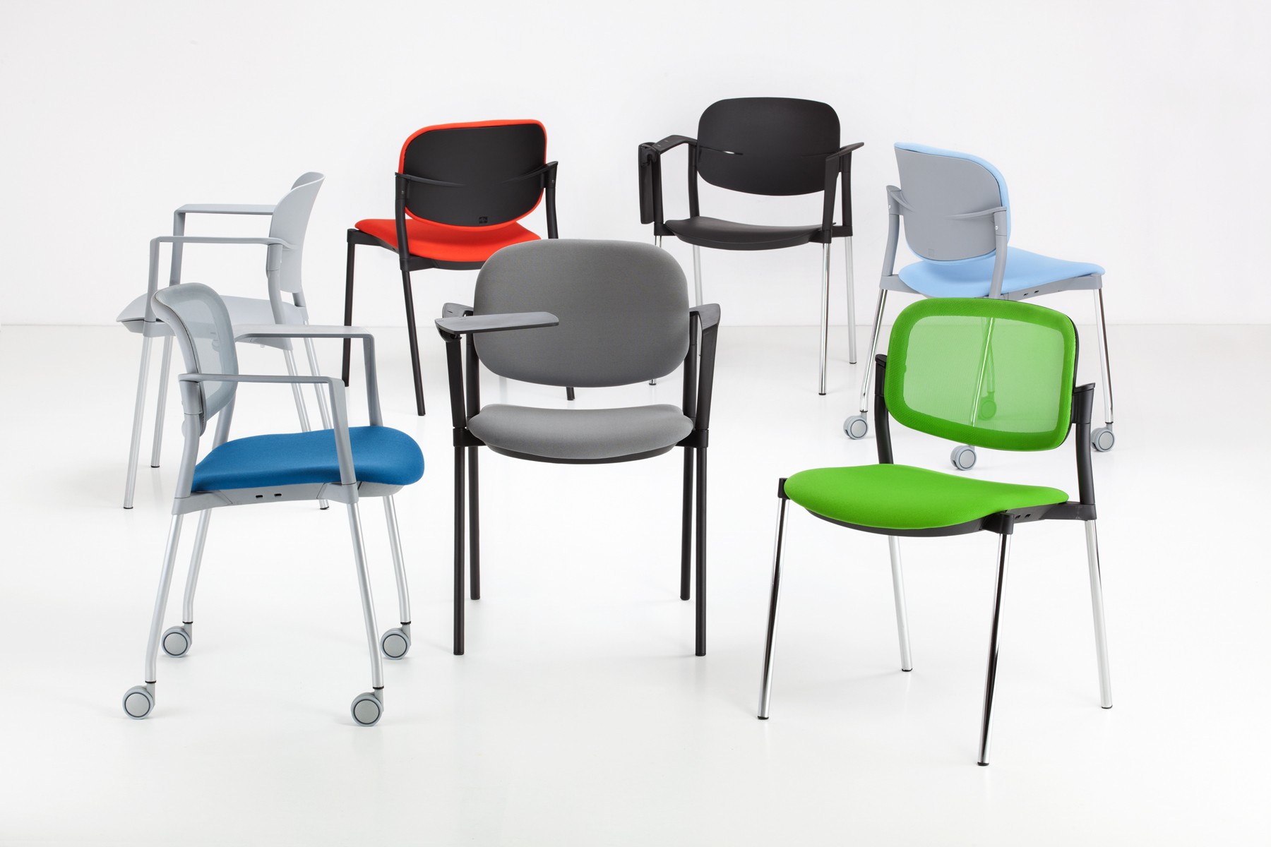 Główna galeria - Krzesło konferencyjne NEROLI Nowy Styl - Majencia Fioletowe Płoza (3)