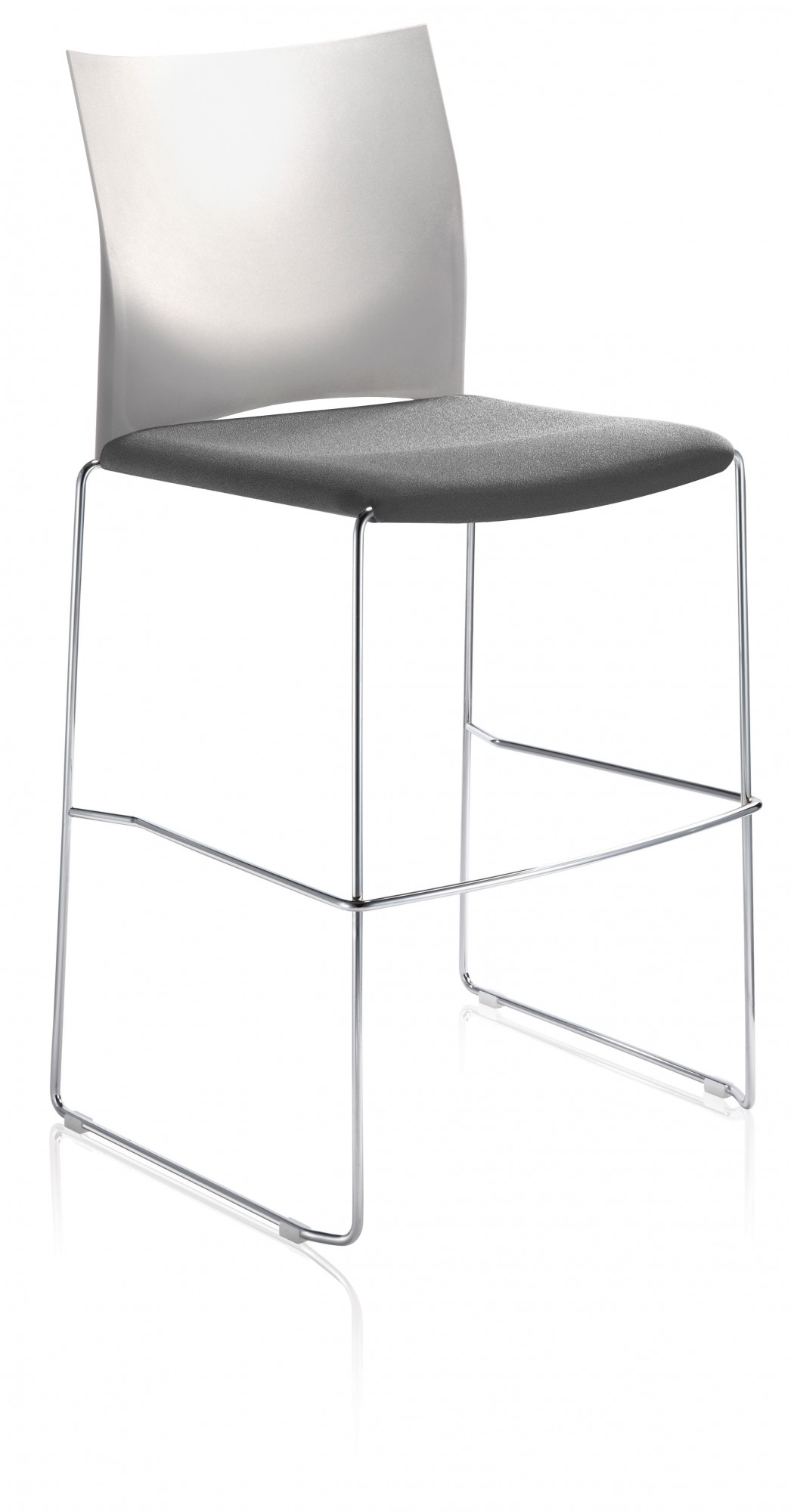 Główna galeria - Krzesło barowe / HOKER LINE Nowy Styl - Majencia Szare (2)