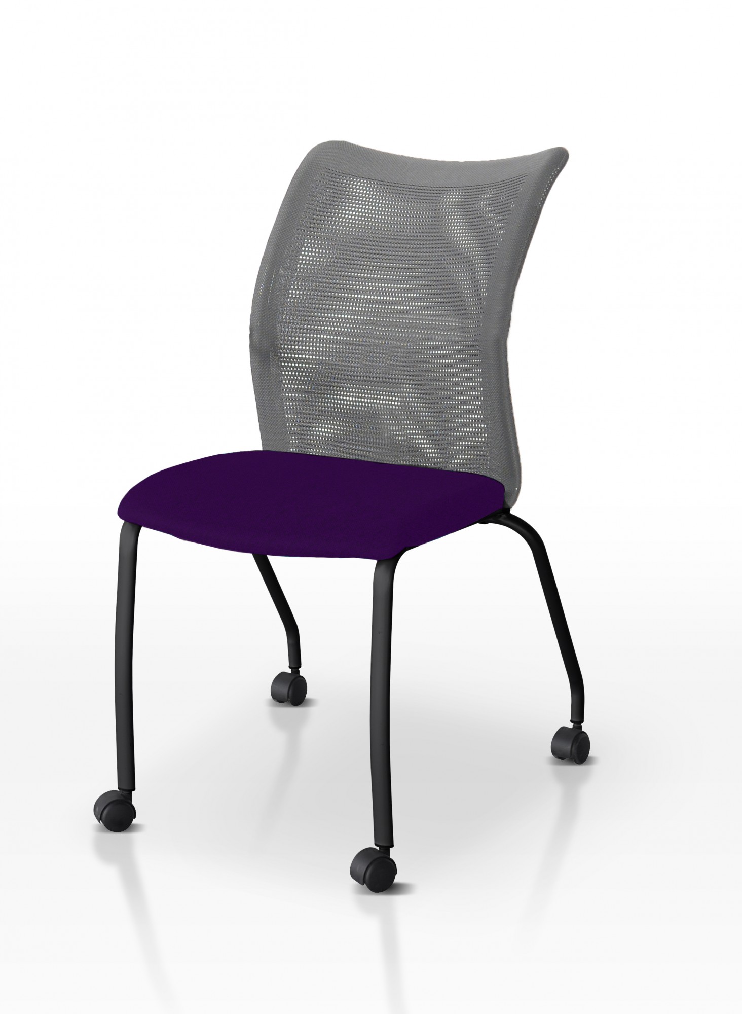 Krzesło konferencyjne SEDNA Nowy Styl - Majencia Fioletowe Kółka