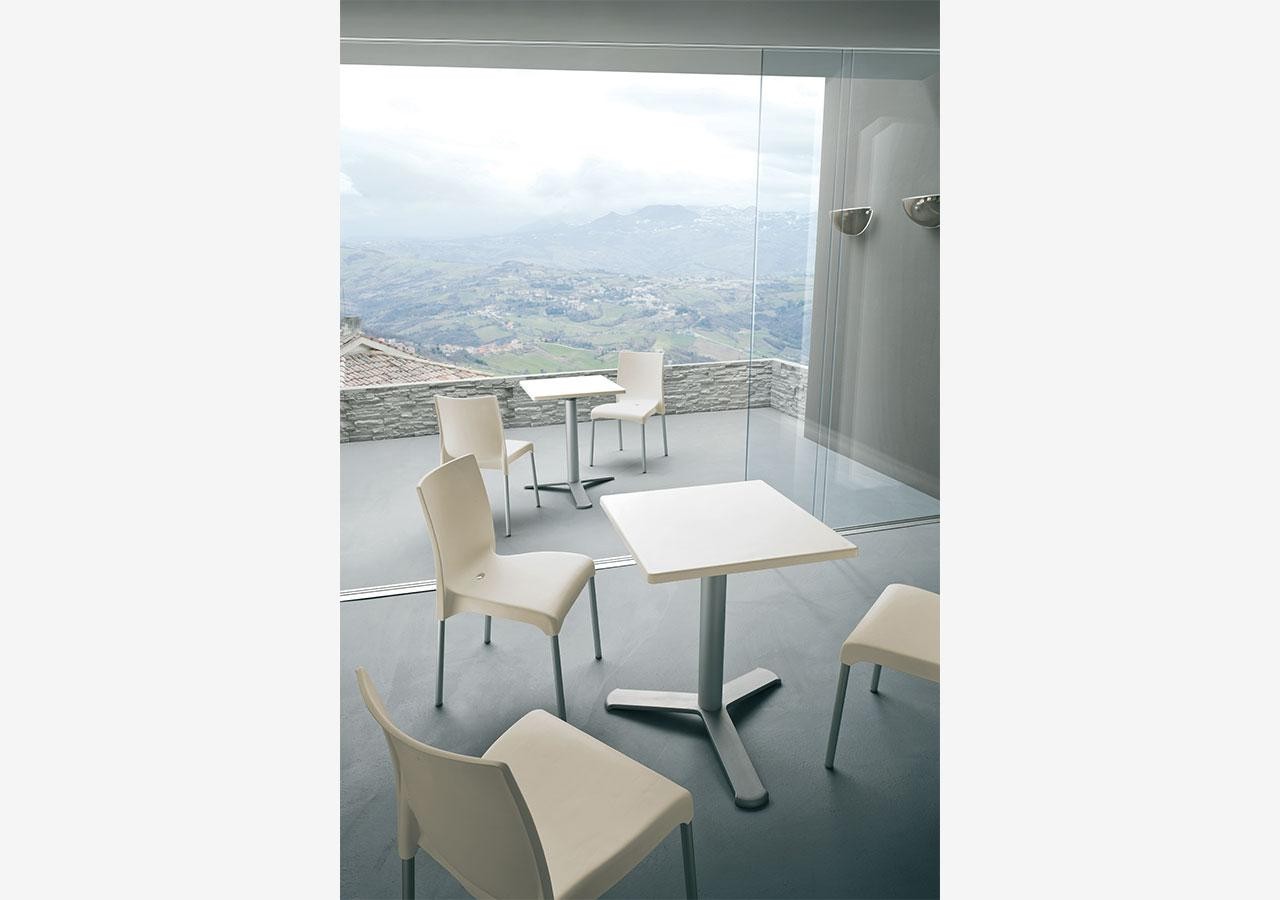 Krzesło ogrodowe, kawiarniane, cateringowe GABER - MAYA k. SZARY