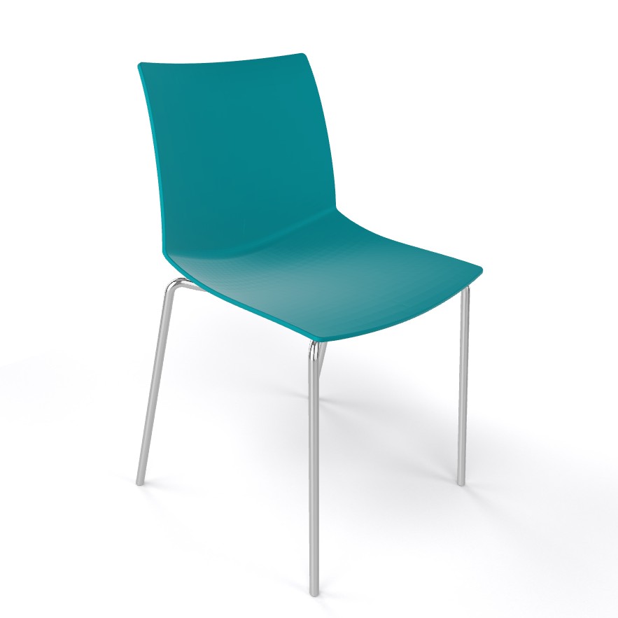 Główna galeria - Krzesło kawiarniane KANVAS NA firmy GABER - Made in ITALY - Niebieskie (2)