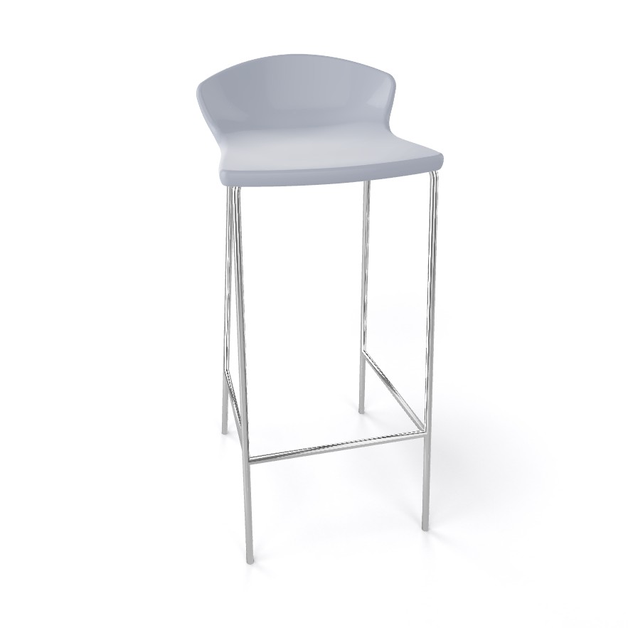 Główna galeria - Krzesło barowe / HOKER EASY H77 firmy GABER - Made in ITALY - Szare (3)