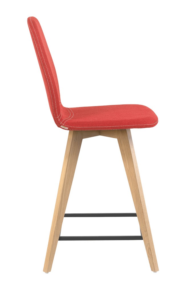 Krzesło barowe / HOKER MOOD 11 firmy MOBITEC - Pomarańczowe