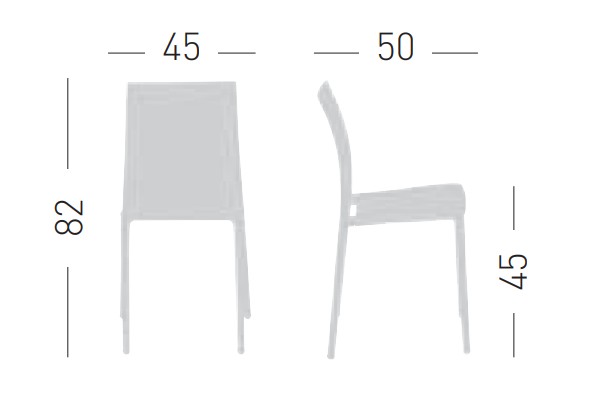 Główna galeria - Krzesło ogrodowe, kawiarniane, cateringowe MOON firmy GABER - Made in Italy (2)