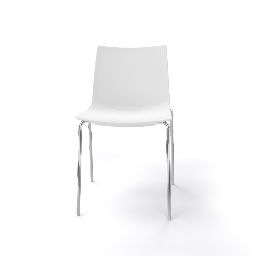 Główna galeria - Krzesło kawiarniane KANVAS NA firmy GABER - Made in ITALY - Białe (7)