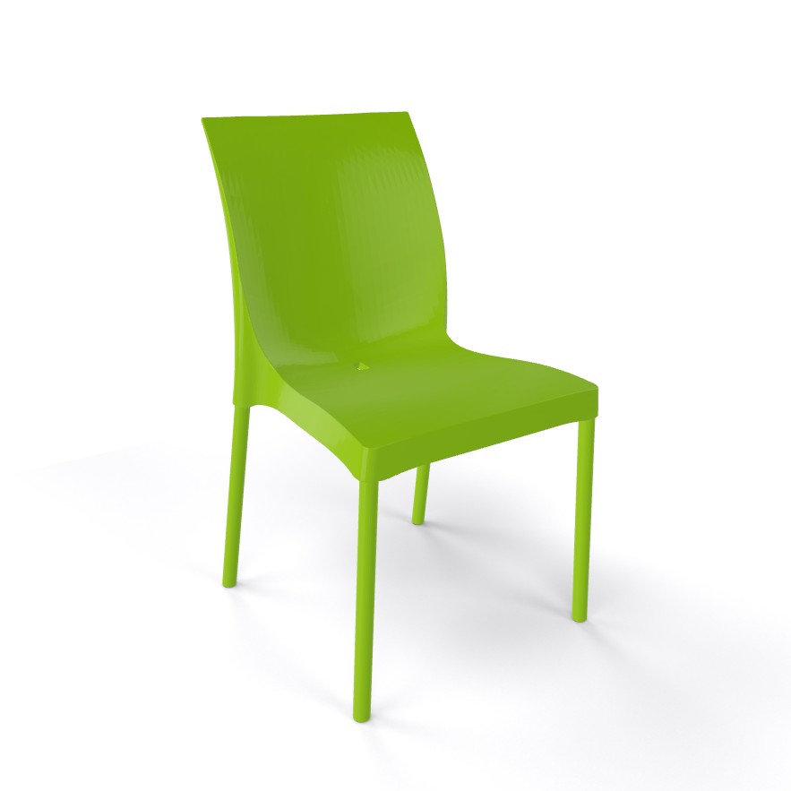 Główna galeria - Krzesło ogrodowe, kawiarniane, cateringowe GABER - IRIS - MADE IN ITALY - Zielone (3)