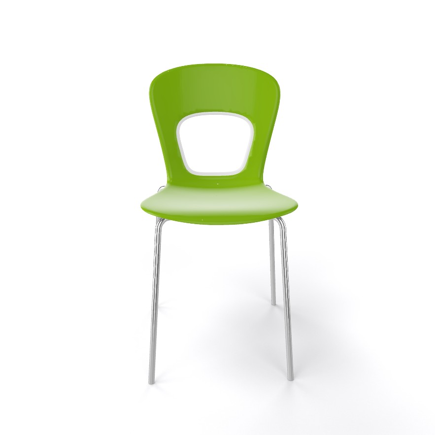 Główna galeria - Krzesło kawiarniane BLOG firmy GABER - Zielone z białą krawędzią (4)