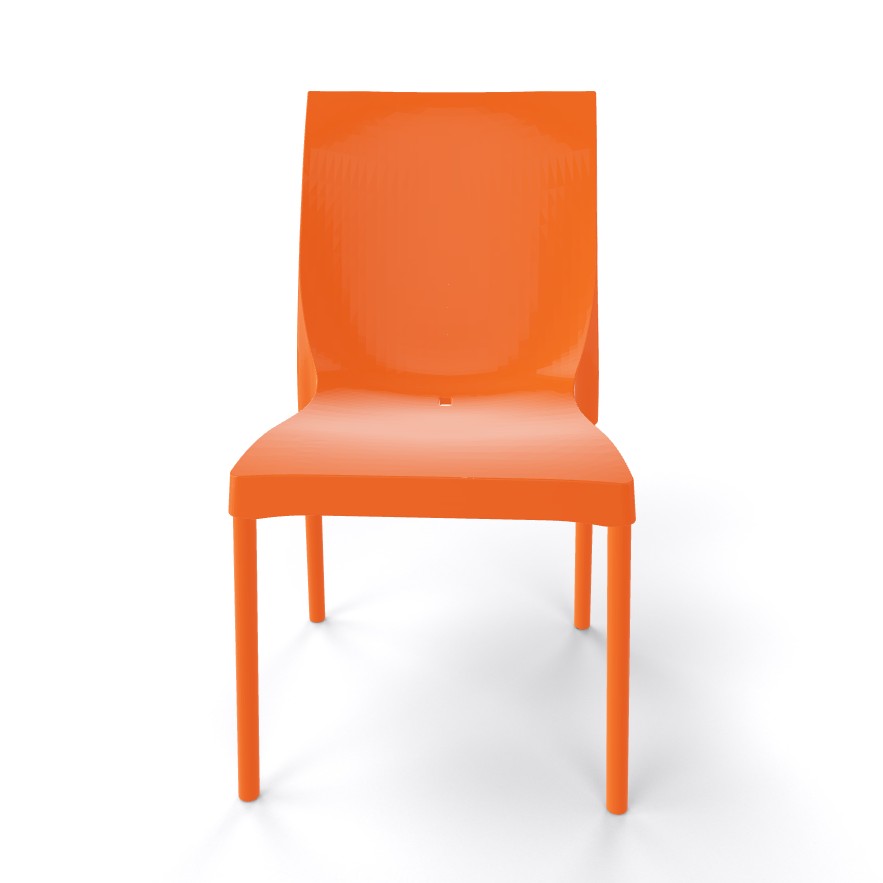 Krzesło ogrodowe, kawiarniane, cateringowe GABER - IRIS - Pomarańczowe