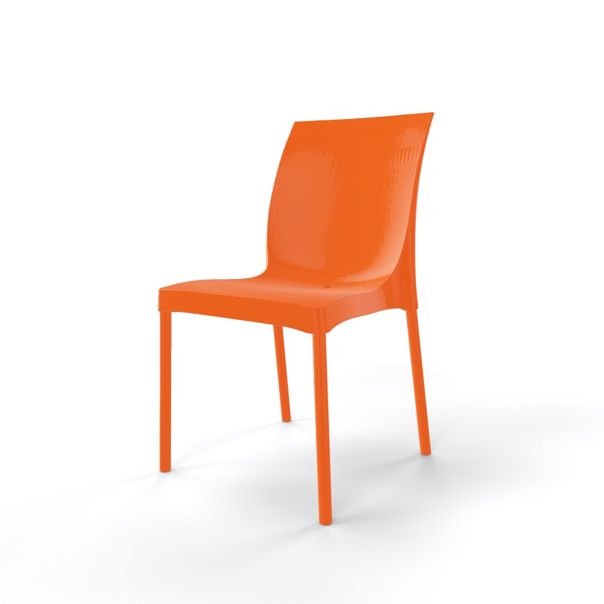 Główna galeria - Krzesło ogrodowe, kawiarniane, cateringowe GABER - IRIS - Pomarańczowe (2)