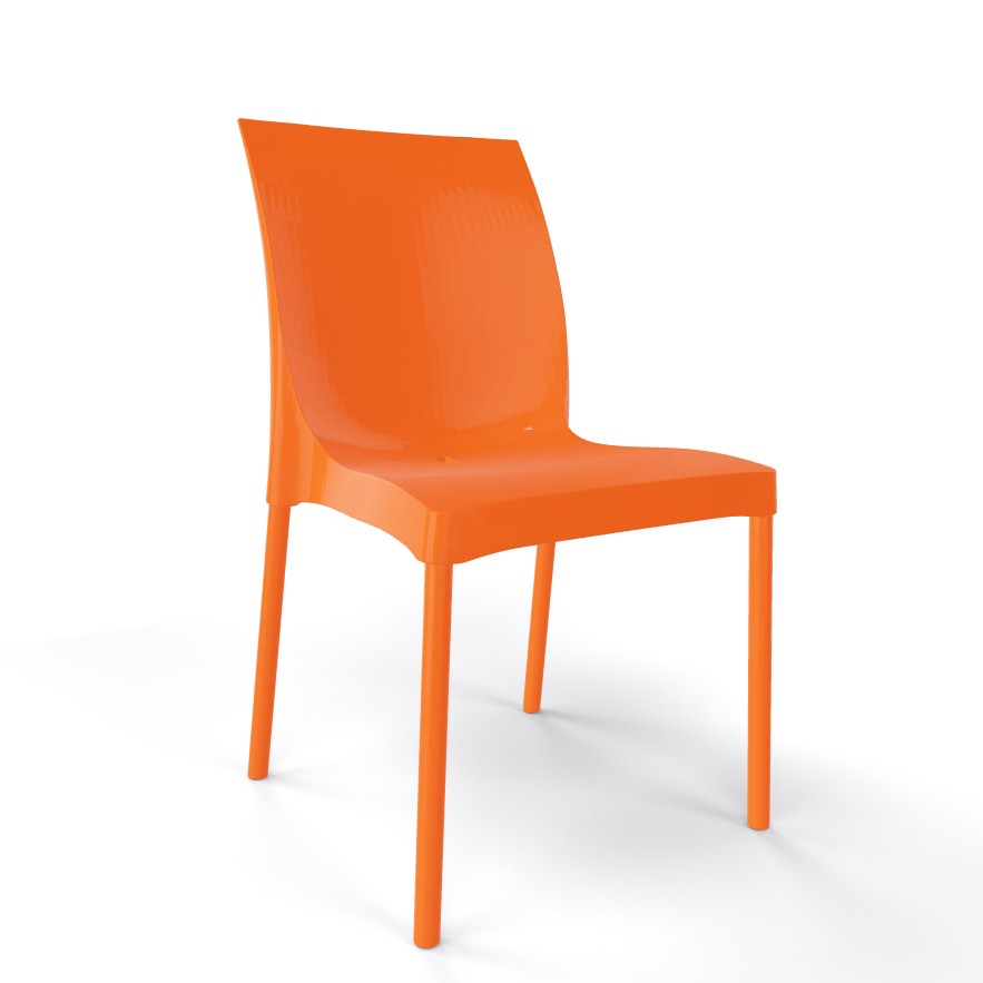 Główna galeria - Krzesło ogrodowe, kawiarniane, cateringowe GABER - IRIS - Pomarańczowe (3)