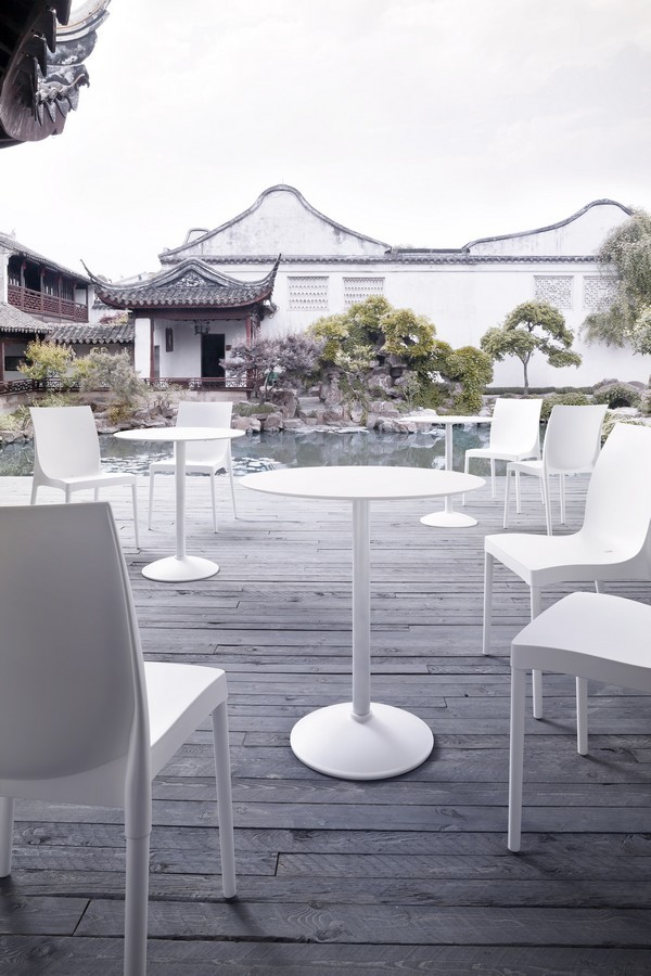 Główna galeria - Krzesło ogrodowe, kawiarniane, cateringowe GABER - IRIS - Pomarańczowe (4)