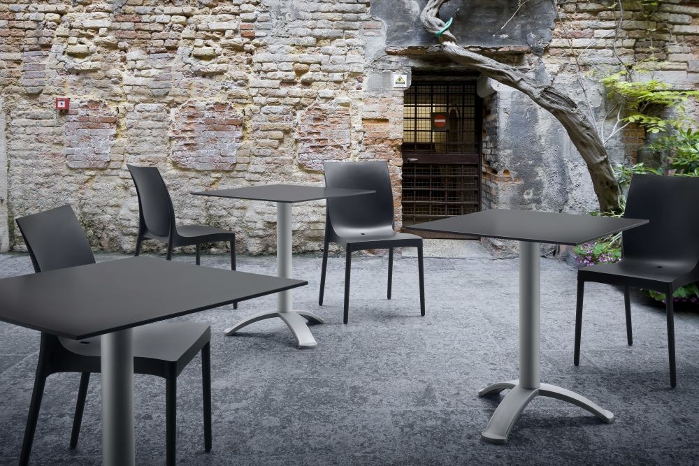 Główna galeria - Krzesło ogrodowe, kawiarniane, cateringowe GABER - IRIS - Czerwone (7)