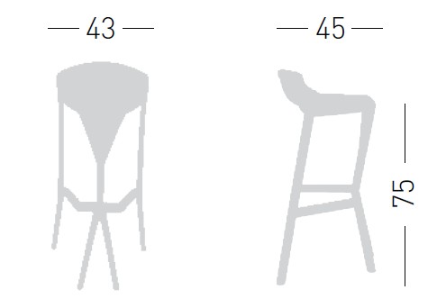 Główna galeria - Krzesło barowe / HOKER SHIVER firmy GABER - Zielony (4)