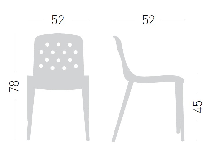 Główna galeria - Krzesło ogrodowe, kawiarniane, cateringowe GABER - ISIDORA (4)