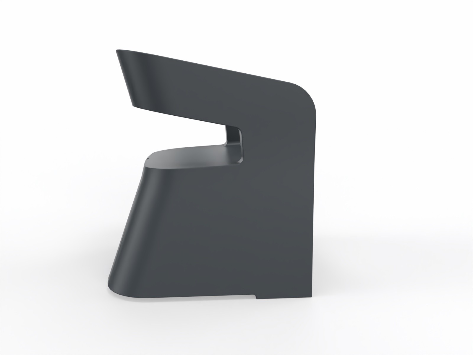 Główna galeria - Fotel z polietylenu KARLA firmy SOKOA - Antracyt (4)