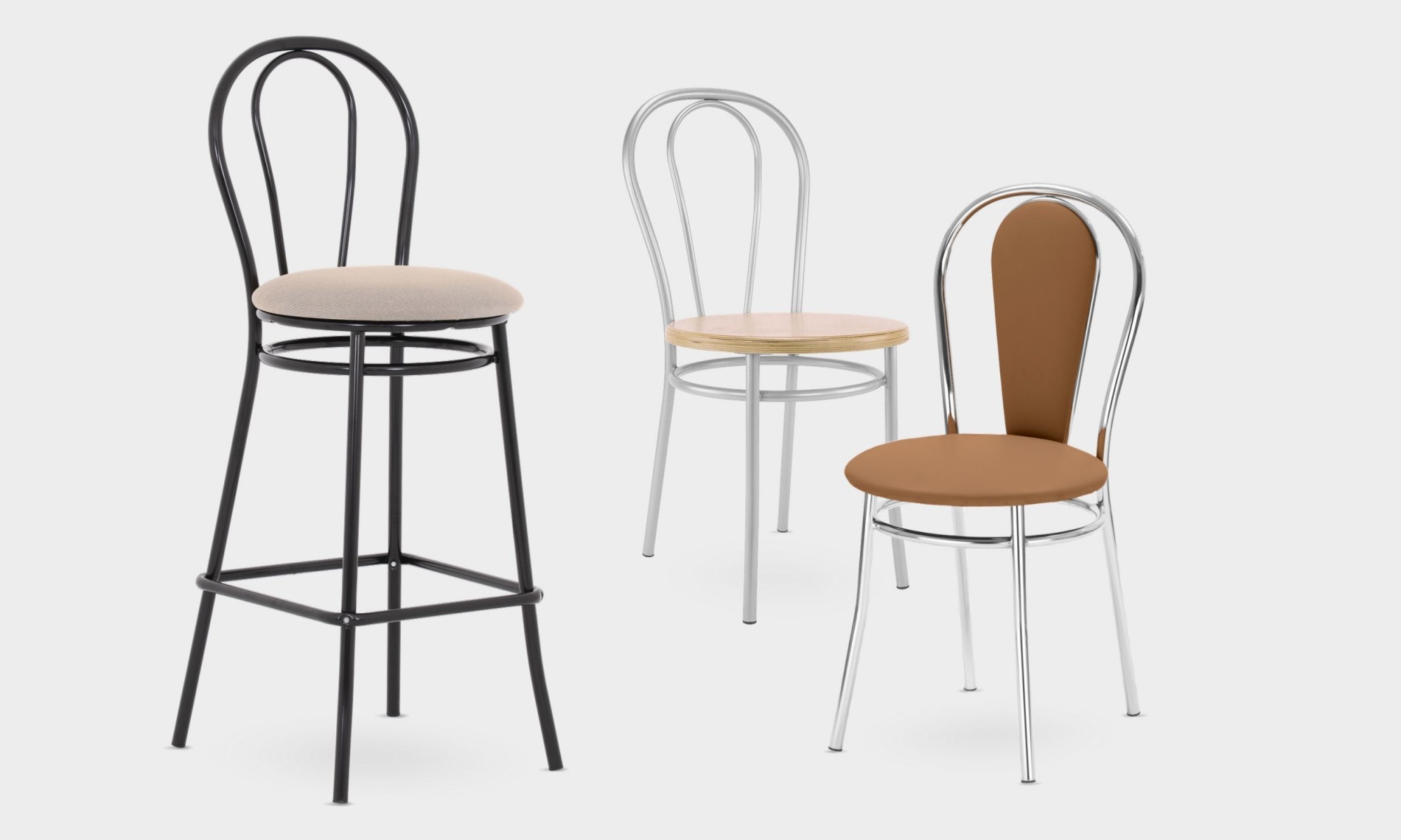 Główna galeria - Stołek barowy TULIPAN 78 CR/RAL (6)