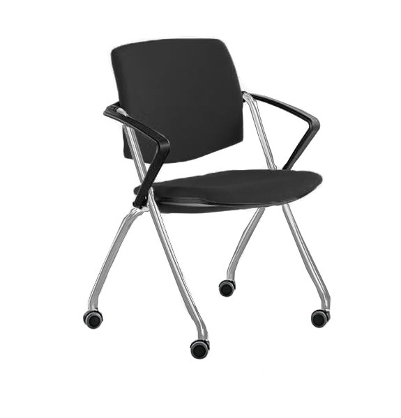 Główna galeria - Składane krzesło konferencyjne Q-GO firmy SESTA - Made in ITALY - Czarny (6)