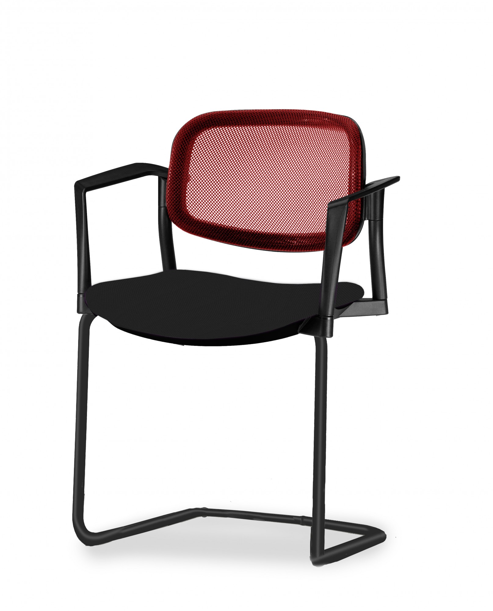 Główna galeria - Krzesło konferencyjne NEROLI Nowy Styl - Majencia Czarne, Oparcie Siatka (5)