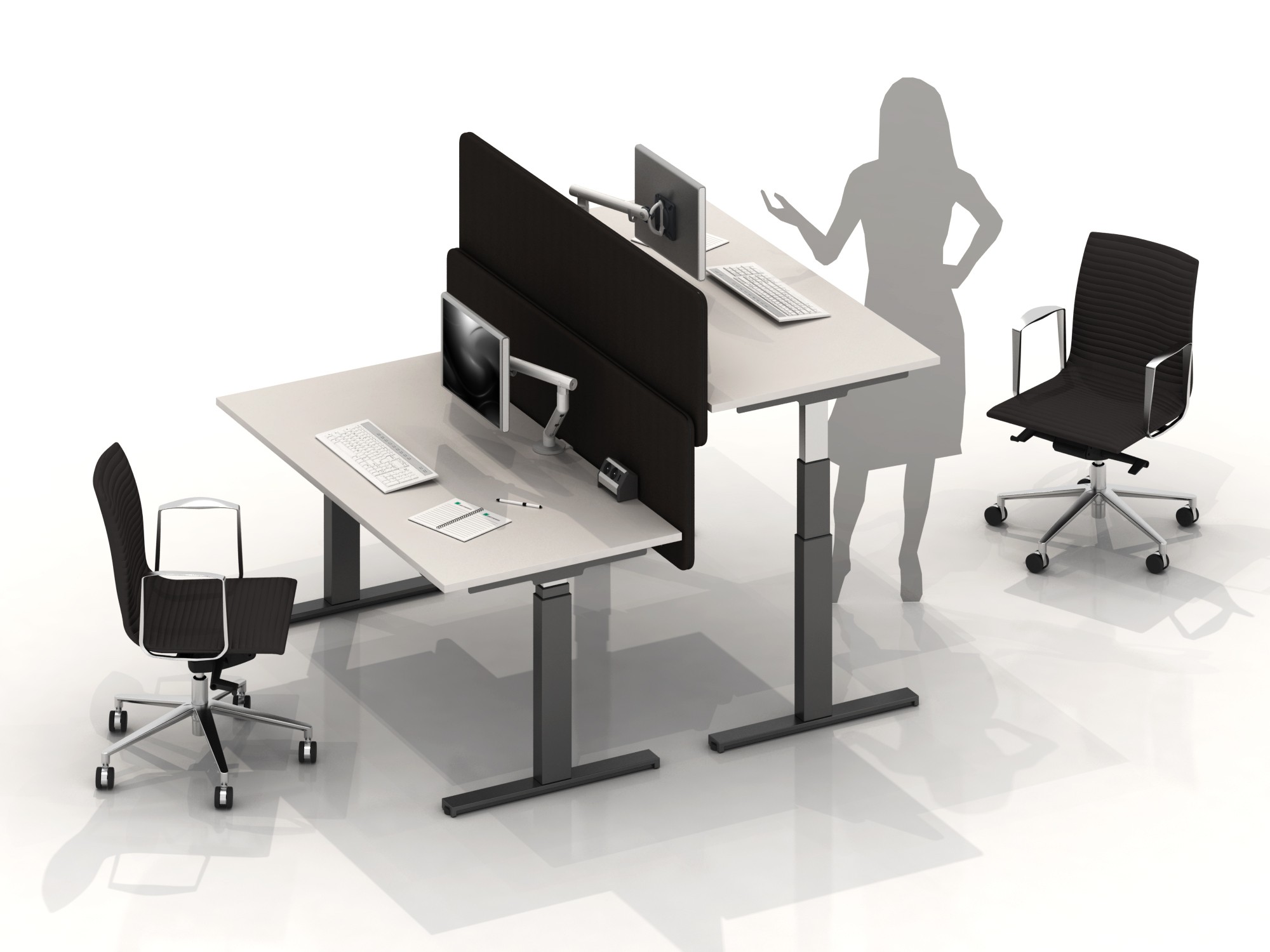 Krzesło konferencyjne CAMBRIDGE firmy MACE - Płoza, Carbon