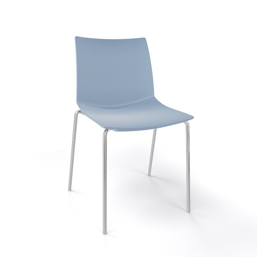Główna galeria - Krzesło kawiarniane KANVAS NA firmy GABER - Made in ITALY - Jasno Niebieskie (2)