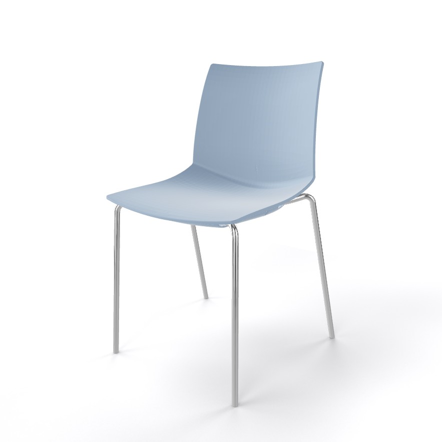 Główna galeria - Krzesło kawiarniane KANVAS NA firmy GABER - Made in ITALY - Jasno Niebieskie (3)