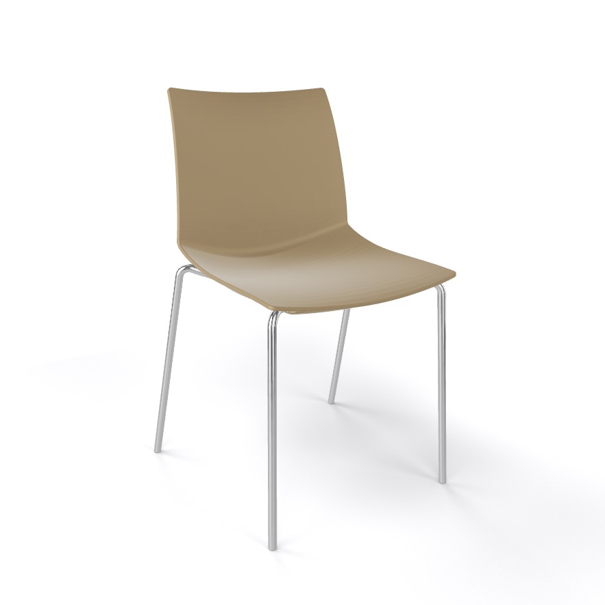 Krzesło kawiarniane KANVAS NA firmy GABER - Made in ITALY - Piaskowy