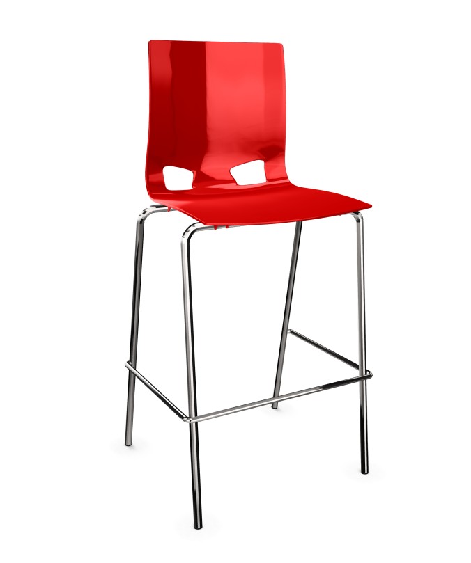 Główna galeria - Krzesło barowe / HOKER FONDO PP - Nowy STYL - Czerwony (2)