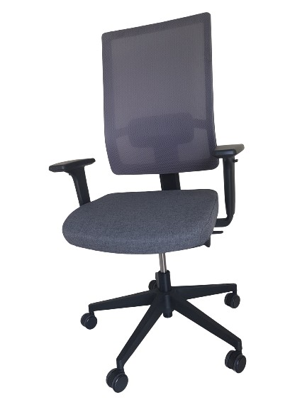 Główna galeria - Fotel Obrotowy VIEW Nowy Styl - Majencia - Szare, Oparcie Siatkowe (8)