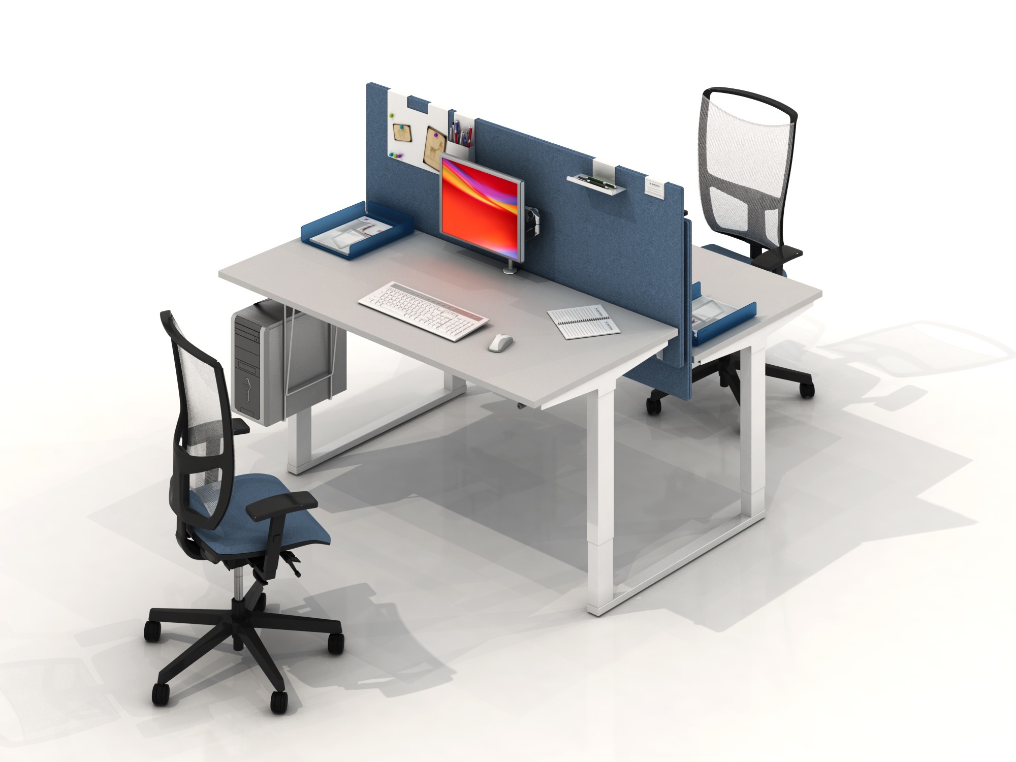 Główna galeria - Krzesło Obrotowe For All Nowy Styl - Majencia, Niebieskie, Oparcie siatka (4)