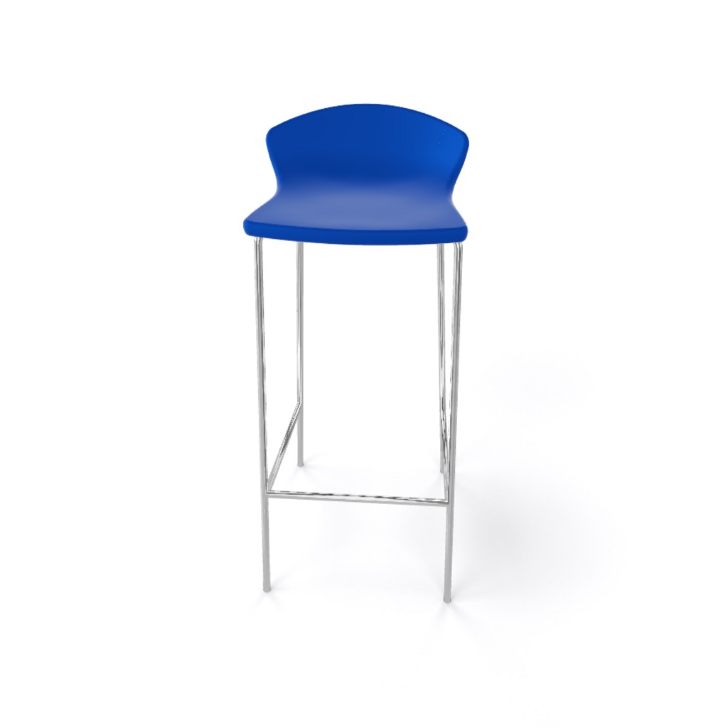 Krzesło barowe / HOKER EASY H77 firmy GABER - Made in ITALY - Niebieskie