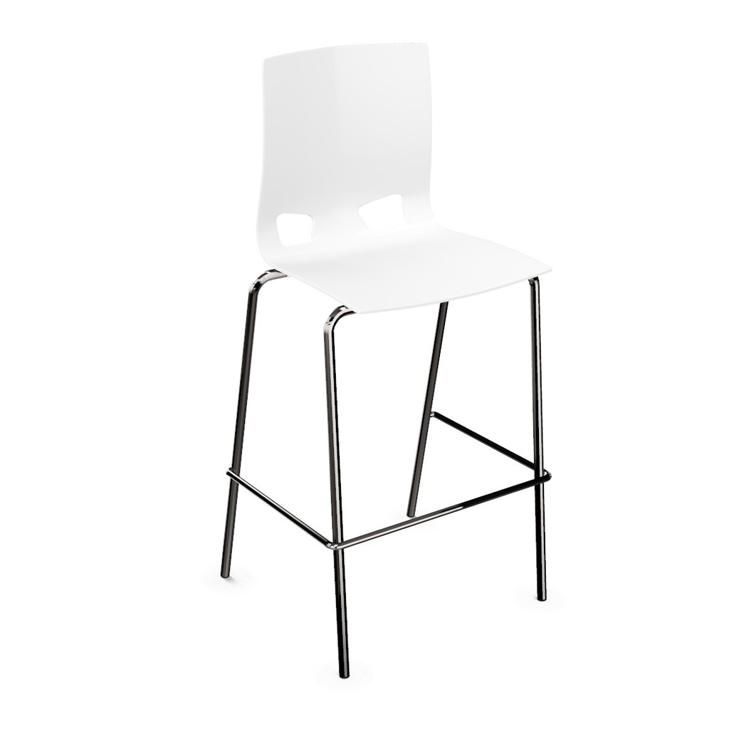 Hocker Fondo Chrom białe Nowy Styl