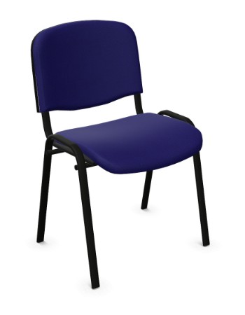 Główna galeria - Krzesło konferencyjne ISO stelaż czarny tkanina niebieska Nowy Styl (2)
