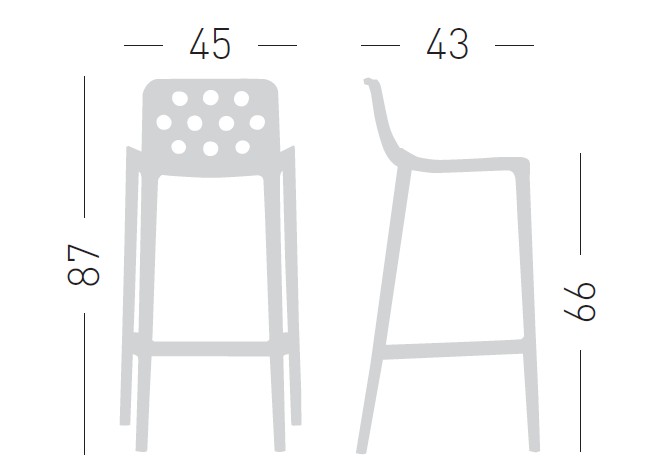 Główna galeria - Krzesło barowe / HOKER ISIDORO firmy GABER 76 (13)