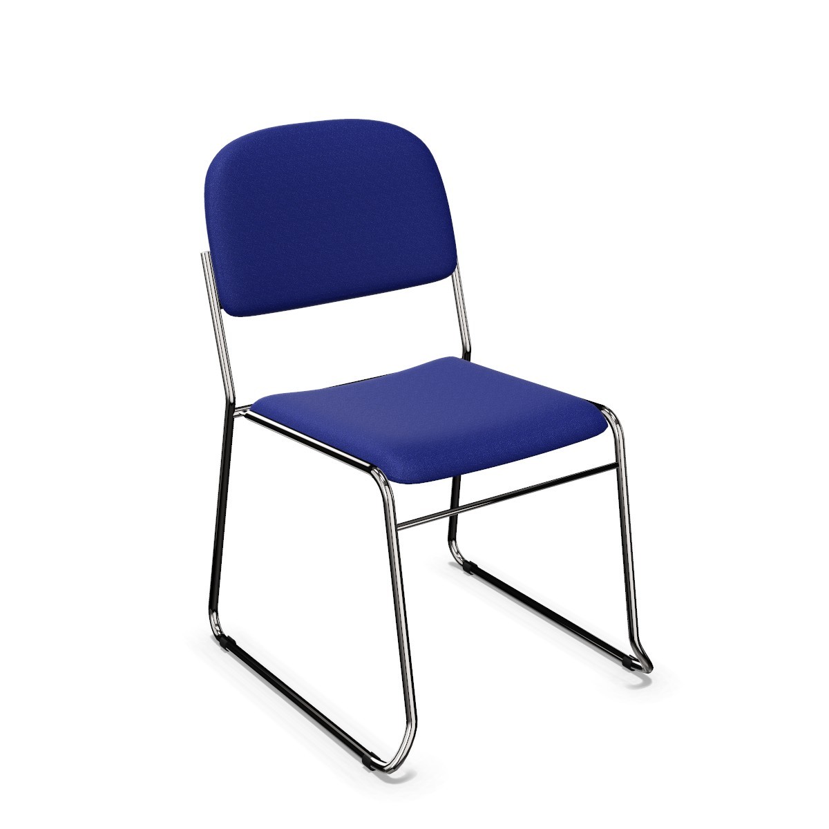 Krzesło konferncyjne VESTA NEW - Chrom, Granatowe