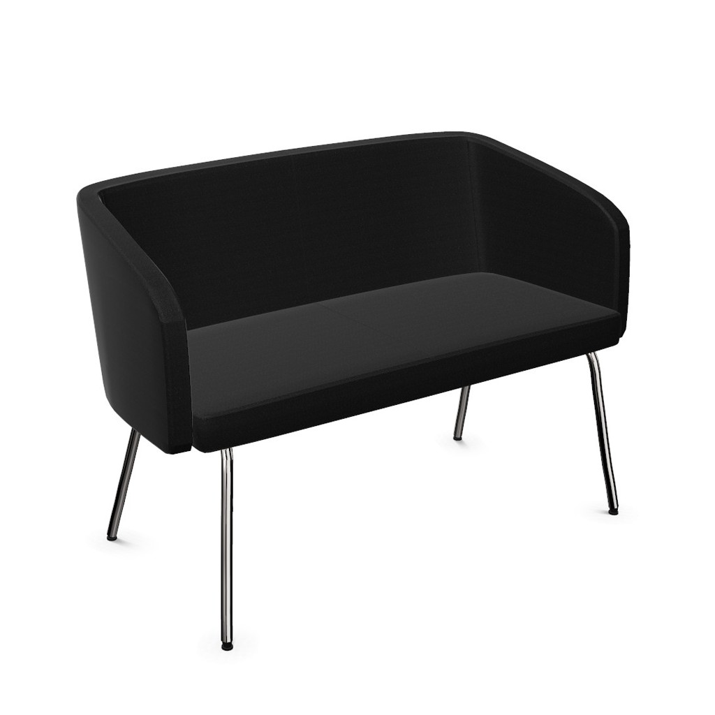 Sofa Hello! chrom tkanina czarna Nowy Styl