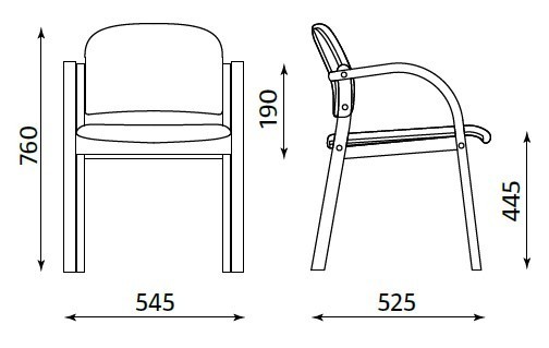 Krzesło ELVA Nowy Styl - Drewniane nogi, tapicerka YS005 Curacao